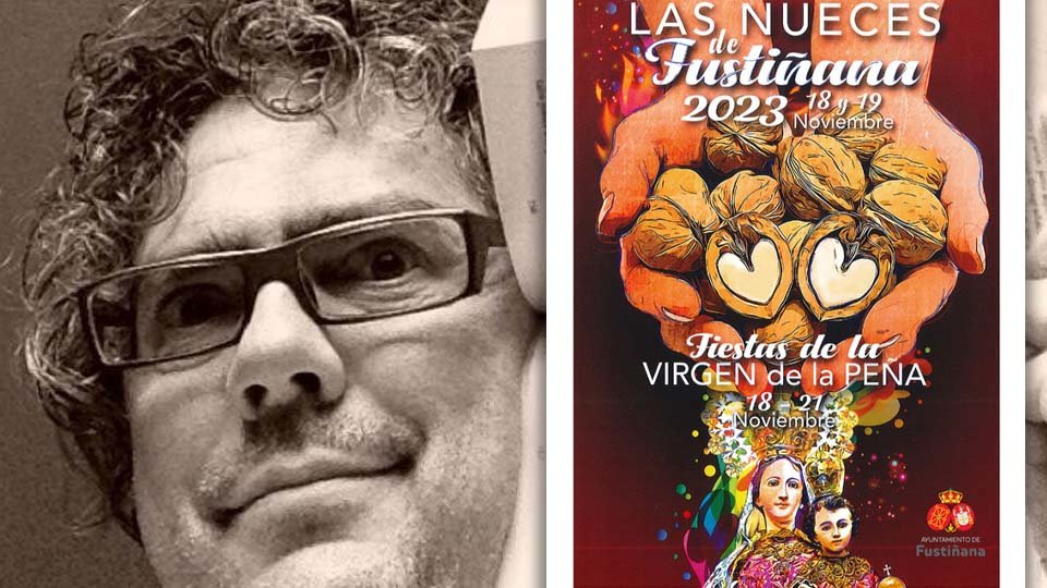 César Nuñez, de Astorga, gana el concurso de carteles de las Nueces de Fustiñana 2023