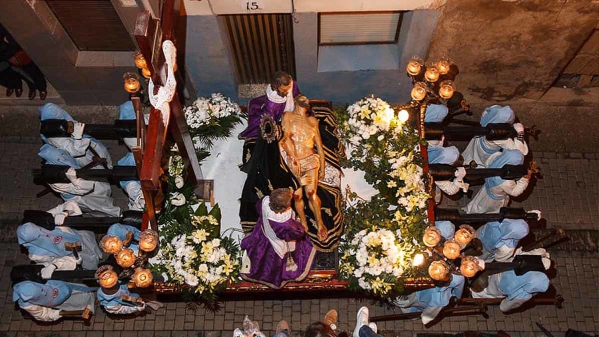 Procesión del Santo Entierro de Corella. Foto. Andrés J. San Fernández