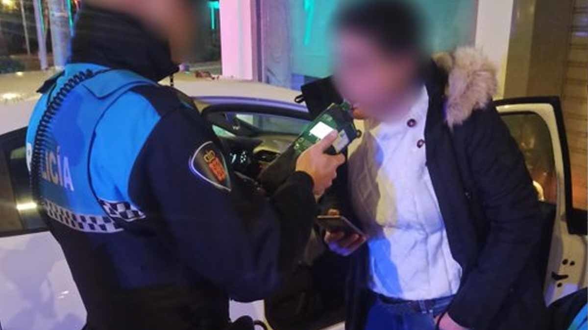 Policía Local de Tudela control de alcoholemia