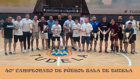 Premiados en el 40º Campeonato de Fútbol Sala de Tudela
