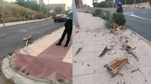 Accidente en Carretera Alfaro de Tudela