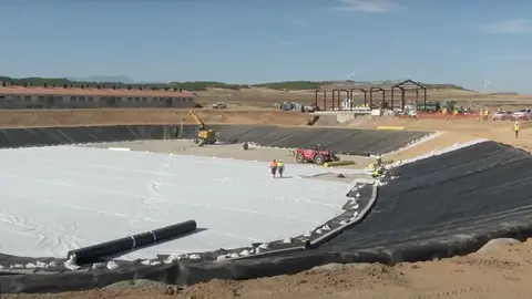 Obras de modernización del regadío en Ribaforada 2025..