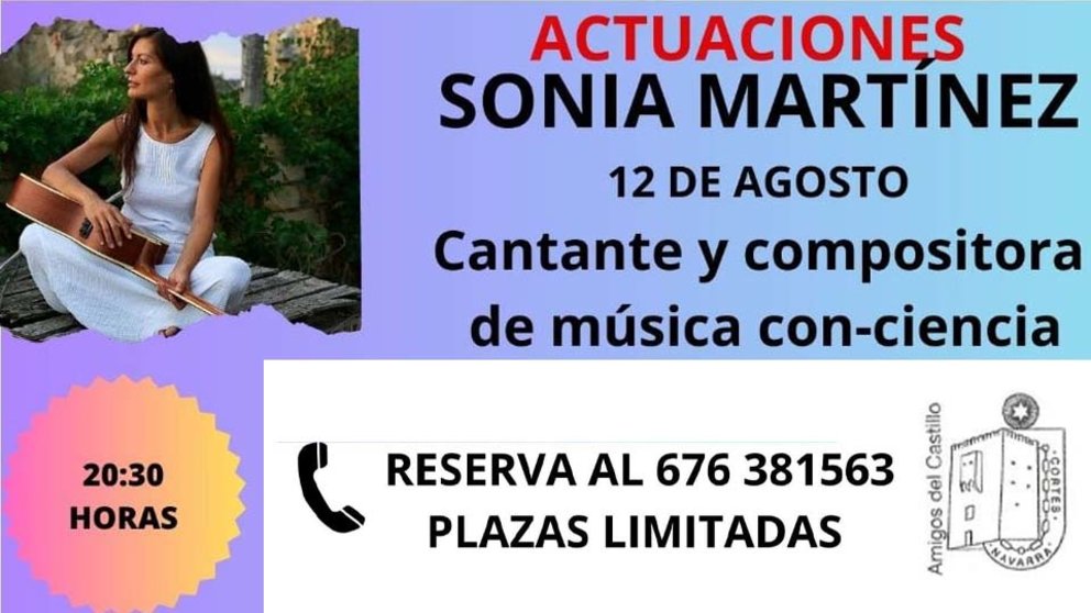 Actuación Sonia Martínez en el Castillo de Cortes