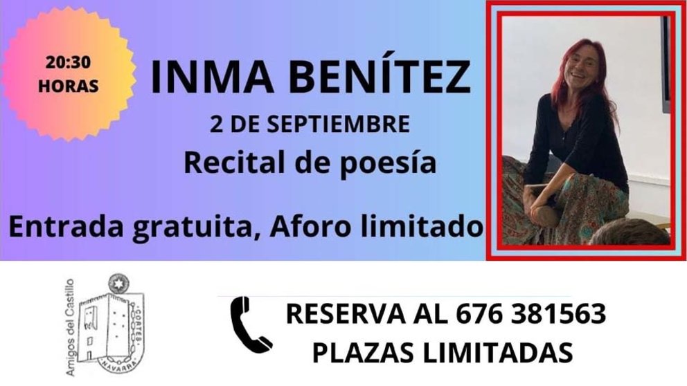 Recital de Poesía Inma Benítez en el Castillo de Cortes