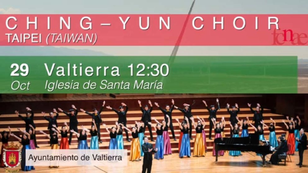 XXVIII Ciclo Coral Internacional de Navarra en Valtierra con el Coro CHING YUN CHOIR de Taipei de Taiwan