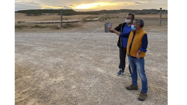 Presidente de Bardenas y el alcalde de Carcastillo