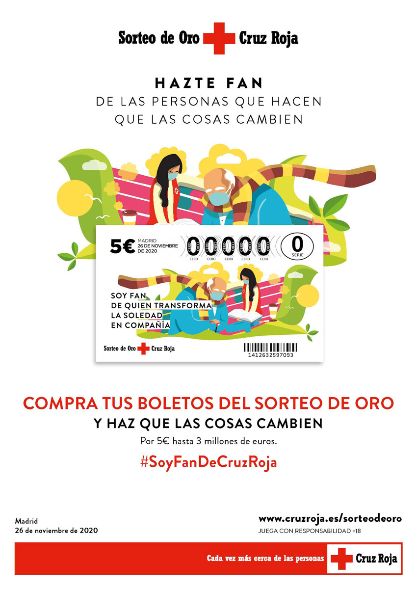 Sorteo de oro 2020 Cruz Roja