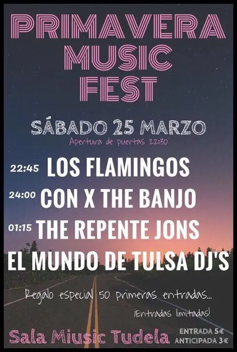 primavera music fest 25 marzo