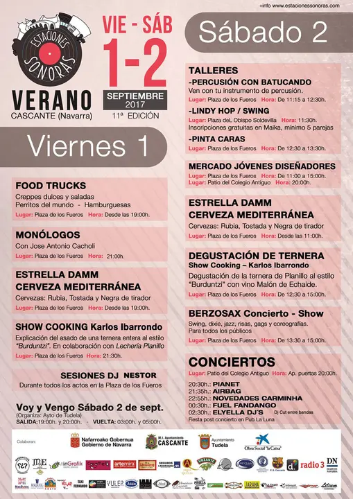 Cartel Estaciones Sonoras Verano 2017