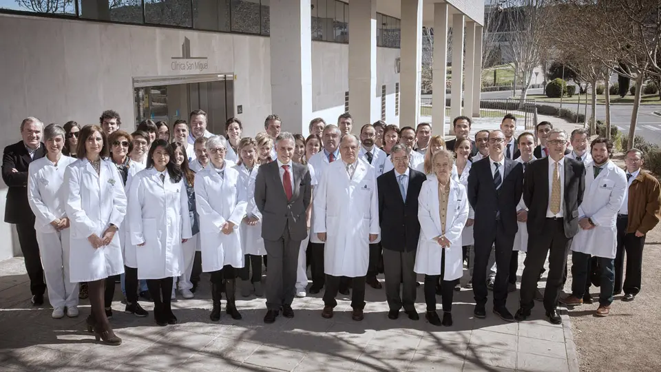 Equipo de la Clínica San Miguel en Tudela