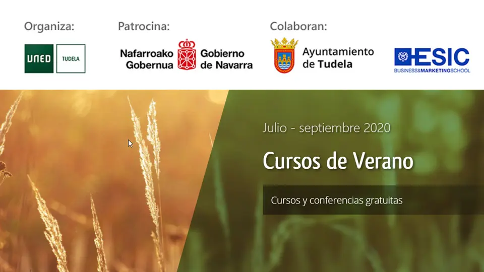 Cursos de Verano 2020  UNED Tudela