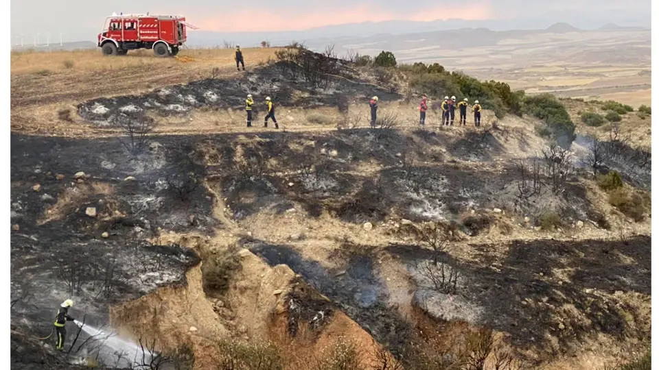 Incendio en la Bardena Negra