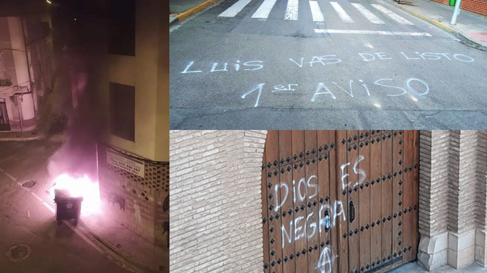 Actos vandálicos en Murchante en el inicio de Las No Fiestas 2020