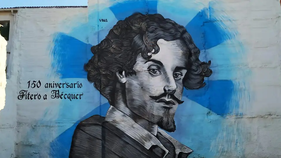 Mural de Vima 150 Aniversario Fitero a Bécquer