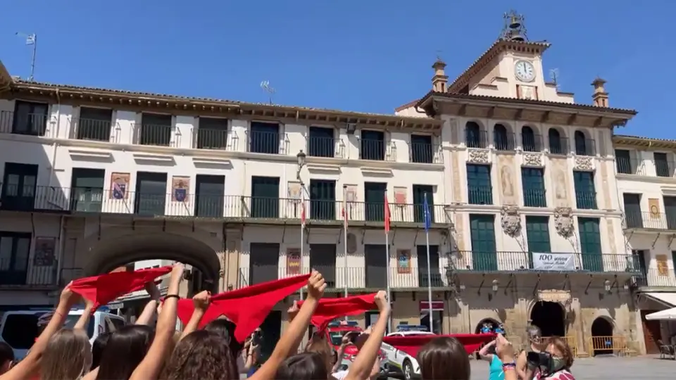 Plaza de los Fueros de Tudela, 24 de julio de 2.021