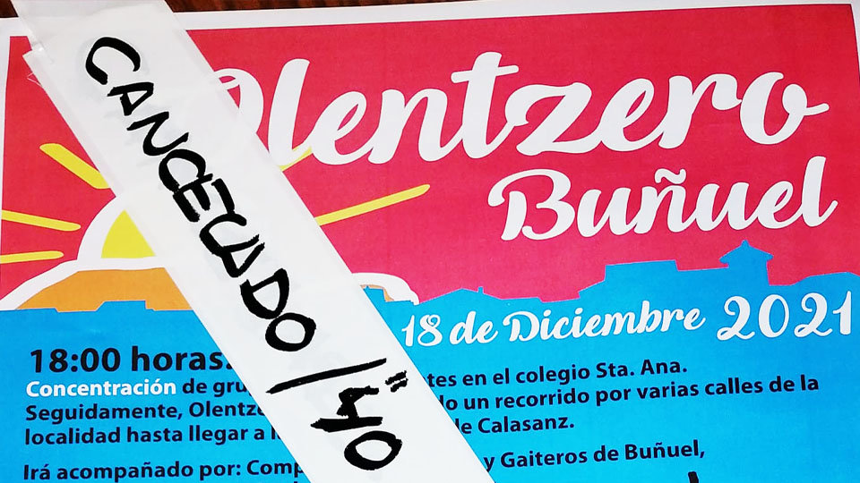 Cancelada la visita del Olentzero a Buñuel