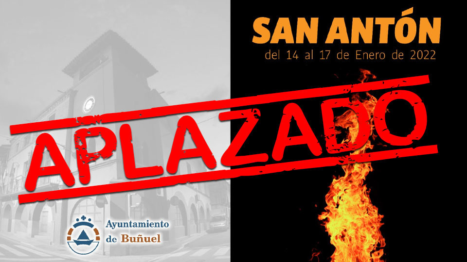 Aplazadas las Fiestas de San Antón 2022 de Buñuel