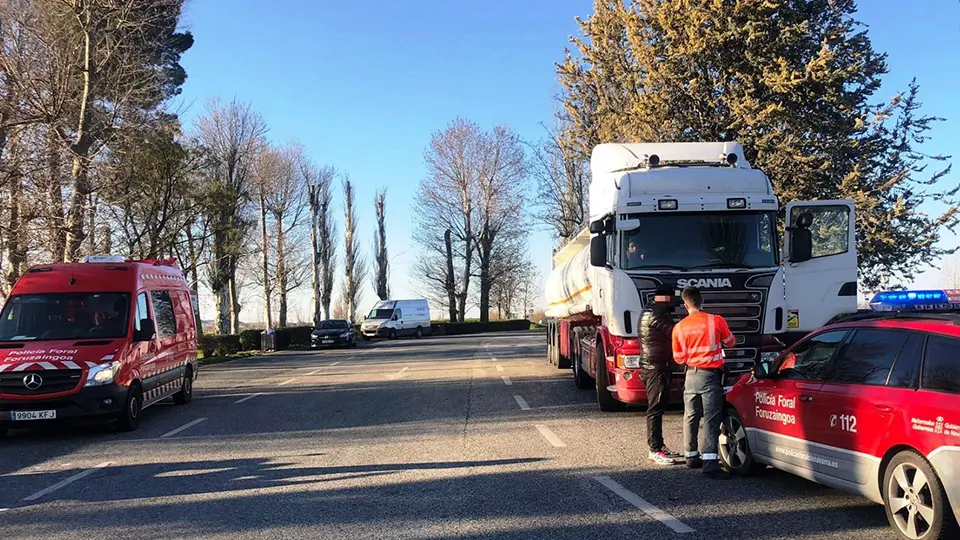 policia foral camion ribaforada