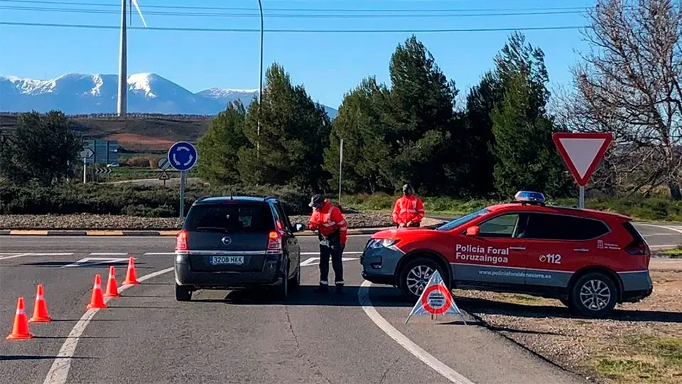 policía foral control