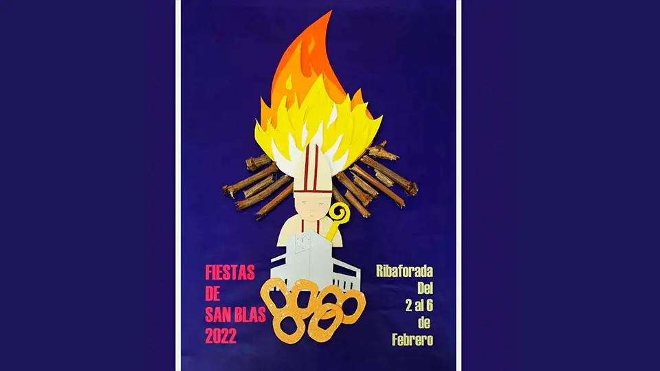 cartel fiestas san blas ribaforada