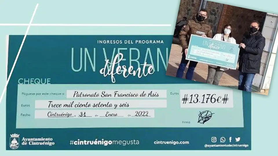 Donativo a la residencia de ancianos. Ayuntamiento de Cintruénigo