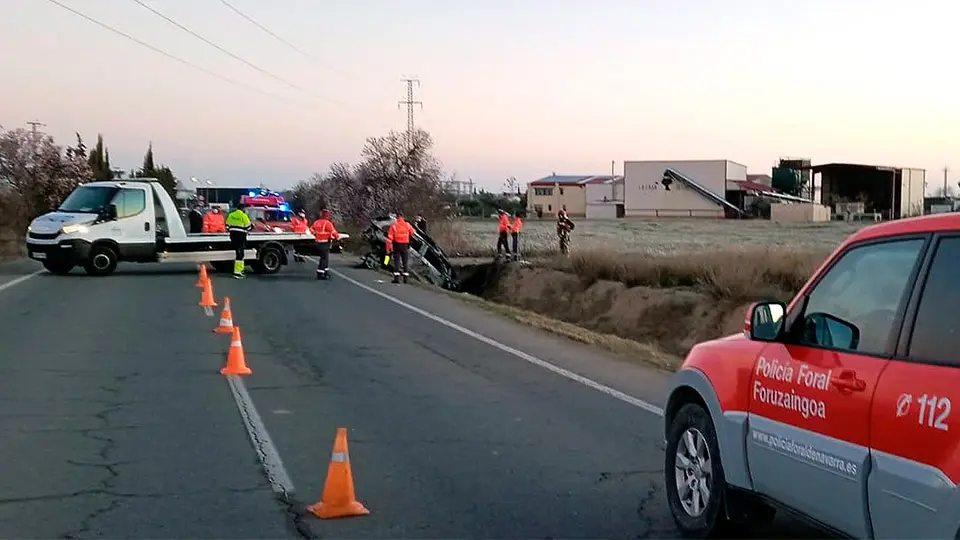 accidente cascante