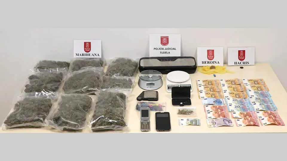 policía foral punto venta droga