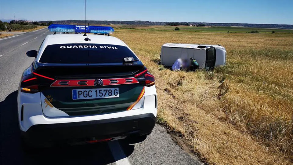 guardia civil accidente san adrian