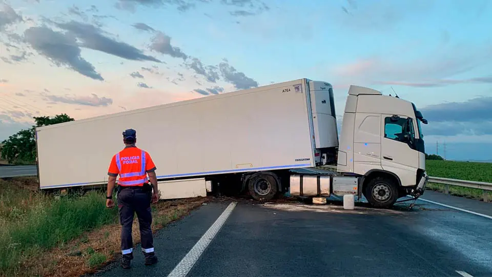 castejon camion autopista navarra