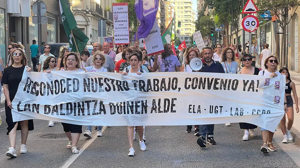 residencias manifestacion trabajadoras