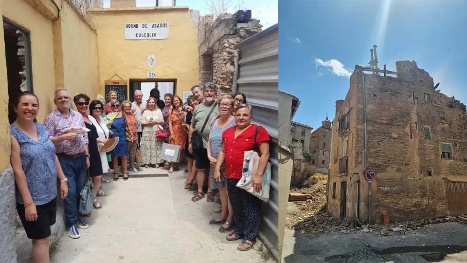 Vecinos del Casco Antiguo de Tudela celebran el inicio de las obras en Coscolín