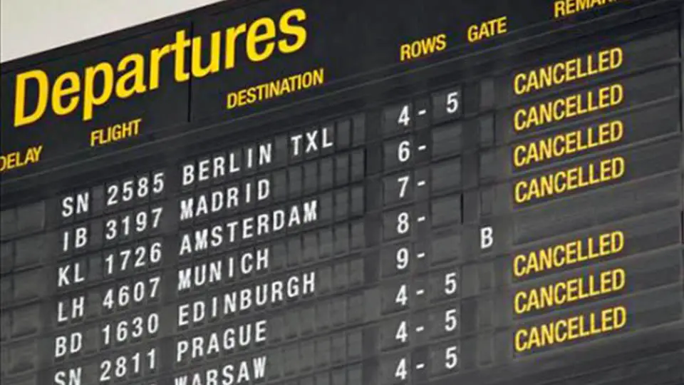 pantalla aeropuerto vuelos