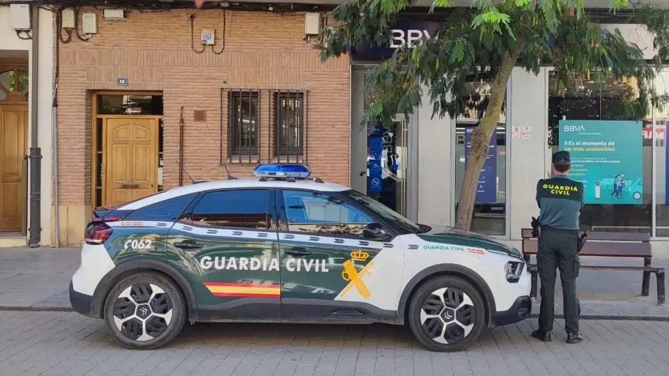 Atraco en sucursal bancaria de Mendavia