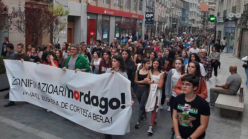 tudela manifestacion zonificacion euskera