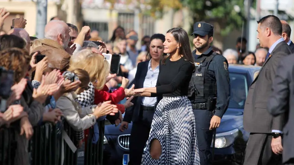 Llegada de la reina Letizia a Tudela