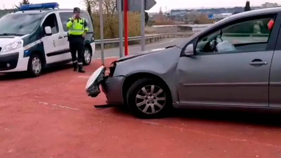 tudela colision guardia civil