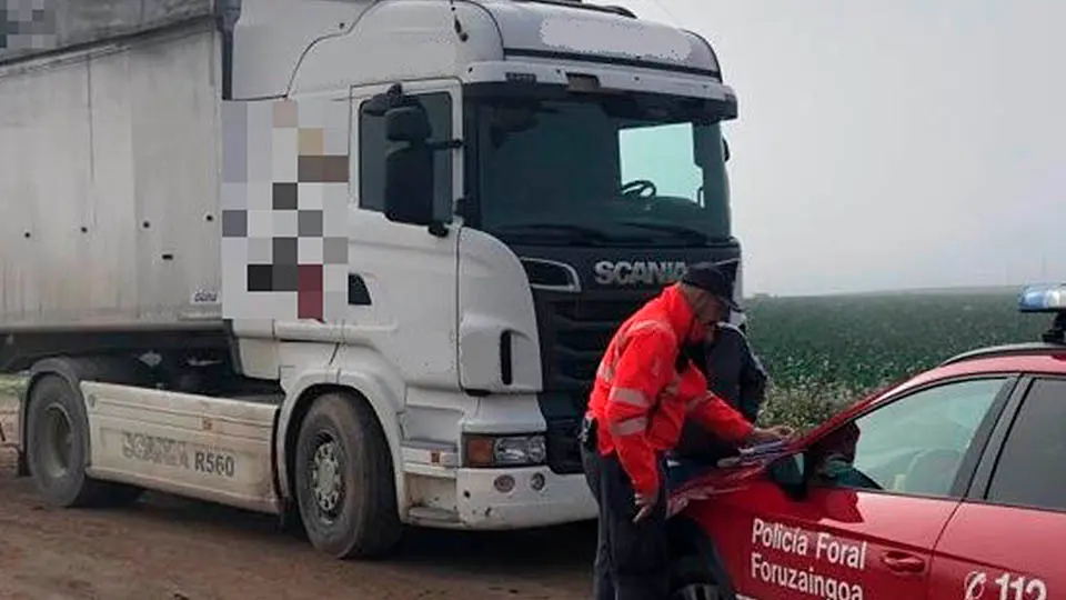 policia foral camionero tudela