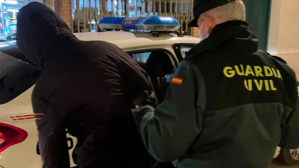 cortes robo guardia civil detenido