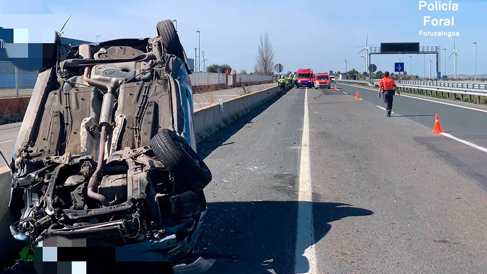 cortes accidente policia foral