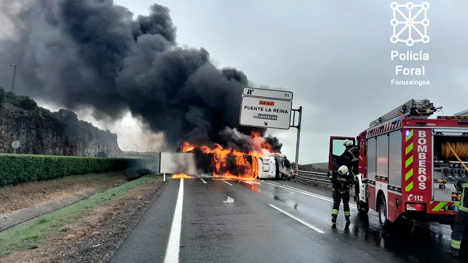 accidente autopista A-15