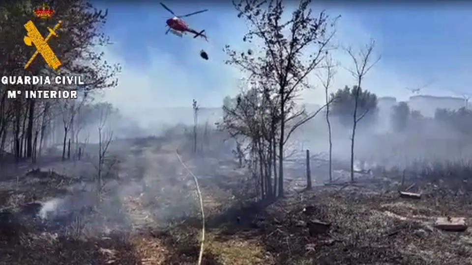 Incendio en Corella 17 abril 2023