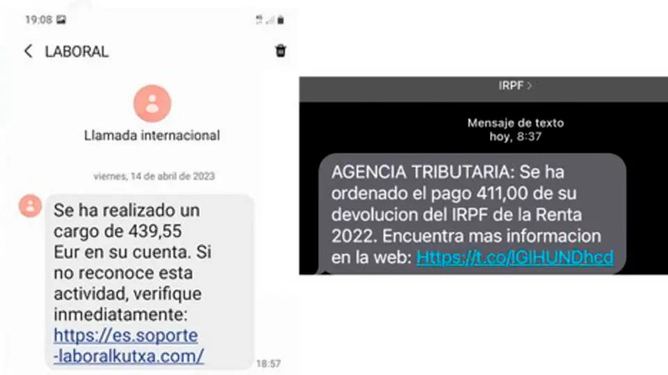 policia foral estafa sms renta