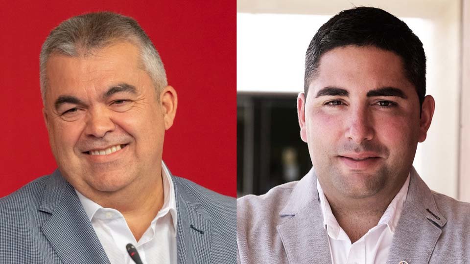 Santos Cerdán y Tirso Calvo PSN-PSOE