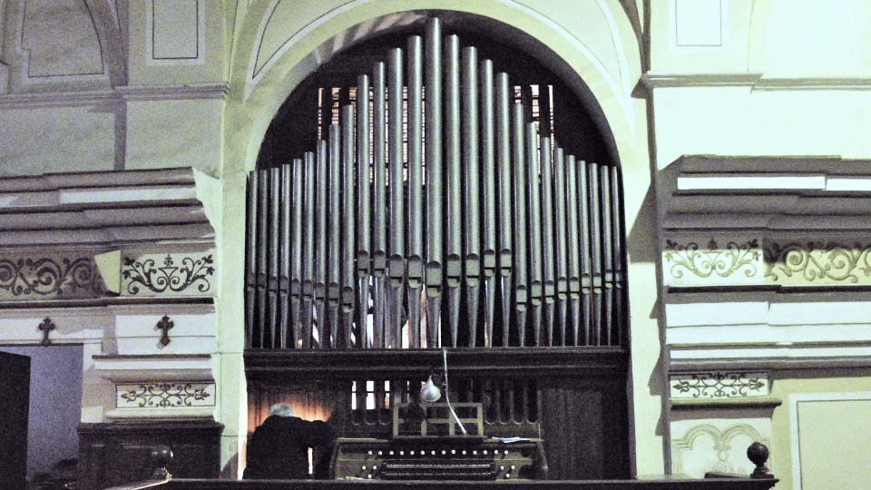 Fachada del órgano de Villafranca
