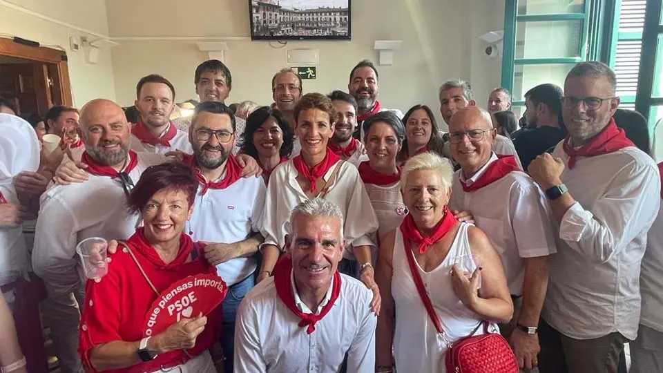 PSN-PSOE en la Casa del Reloj durante el Cohete de Santa Ana 2023