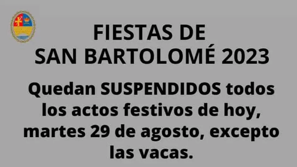 Suspendidos todos los actos del último día de las fiestas de Ribaforada 2023