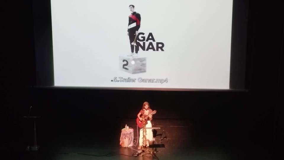 Concierto de SoniAMar durante la presentación de la nueva temporada del Auditorio de Ribaforada