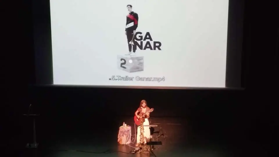 Concierto de SoniAMar durante la presentación de la nueva temporada del Auditorio de Ribaforada