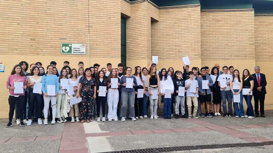 Alumnos del IES Benjamín de Tudela del programa British Council promoción 2019-2023