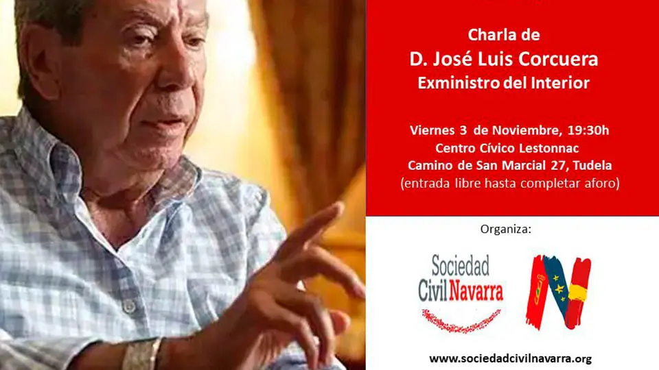 charla sociedad civil navarra jose luis corcuera